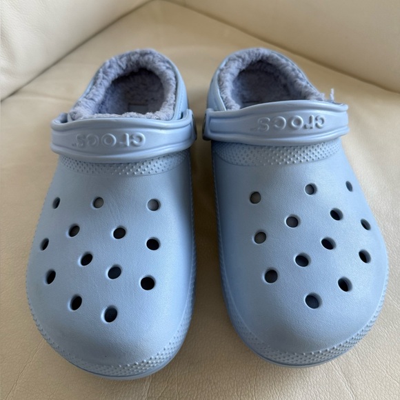 CROCS Shoes - Blue Fuzzy Crocs